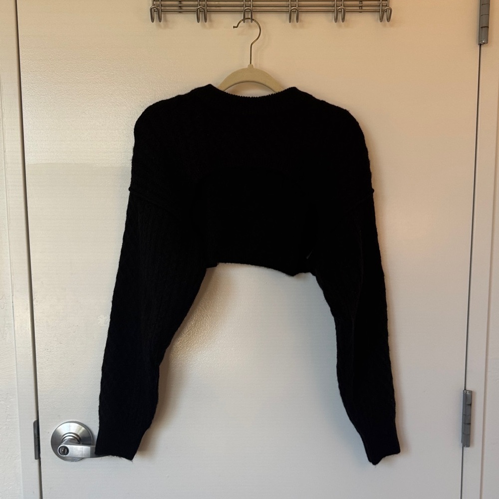 House of Harlow 1960 Black Knit BoleroTop